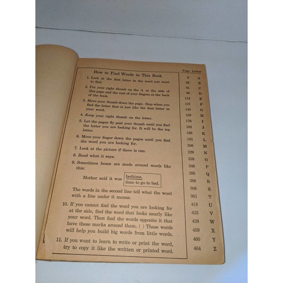 Vintage 1945 Picture Dictionary for Children Garnette Watters SA Courtis Rare - Picture 7 of 12